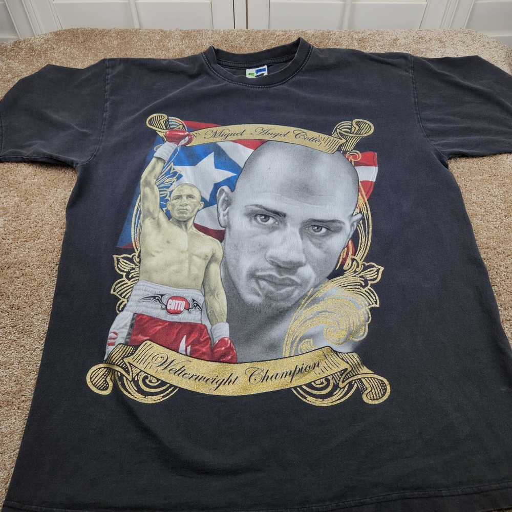 Rare Phat Dog Miguel Cotto Welterweight Champion Graphic T Shirt Mens XL